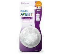 PHILIPS AVENT DUDLÍK NATURAL RYCHLÝ PRŮTOK 2KS - SAVIČKY A PÍTKA - KRMENÍ