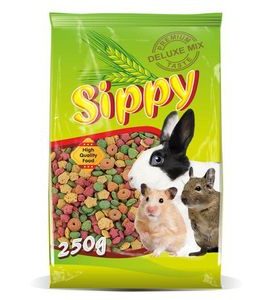 SIPPY DELUXE POCHOUTKA PRO HLODAVCE EXTRUDAL 250G - KRMIVO - CHOVATELSKÉ POTŘEBY MALVÍKZOO