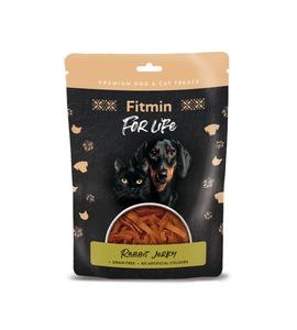 FITMIN FOR LIFE JERKY KRÁLIČÍ POCHOUTKA PRO PSY A KOČKY 70 G - SUŠENÉ MASO PRO KOČKY - CHOVATELSKÉ POTŘEBY MALVÍKZOO