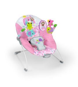 BRIGHT STARTS LEHÁTKO VIBRAČNÍ PINK PARADISE™ 0M+ DO 9 KG - LEHÁTKA A HOJDAČKY - SPINKÁNÍ