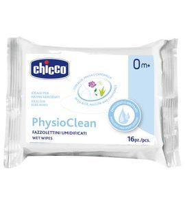 CHICCO UBROUSKY VLHČENÉ PHYSIOCLEAN NA ČIŠTĚNÍ NOSÁNKU 16KS 0M+ - VLHČENÉ UBROUSKY - PŘEBALOVÁNÍ