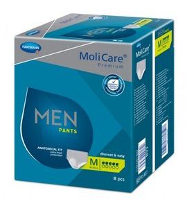 HARTMANN ABSORPČNÍ KALHOTKY MOLICARE MEN PANTS 5 KAPEK M OBVOD BOKŮ 80-120 CM 8 KS - INKONTINENCE - PRO MAMINKY