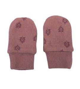 LODGER MITTENS PRINT RIB ROSEWOOD - RUKAVIČKY, ŠÁTKY, NÁKRČNÍKY - PRO DĚTI