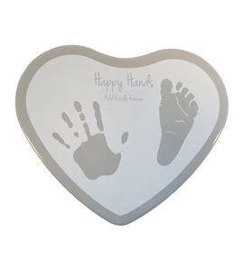 HAPPY HANDS 2D HEART SILVER/WHITE - OTISKY A ALBA - PRO MAMINKY