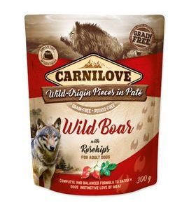 CARNILOVE DOG POUCH PATÉ WILD BOAR WITH ROSEHIPS 300 G - KAPSIČKY PRO PSY - CHOVATELSKÉ POTŘEBY MALVÍKZOO