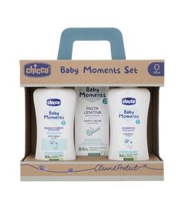 CHICCO SET DÁRKOVÝ KOSMETICKÝ BABY MOMENTS 0M+ - ŠAMPONY A KOSMETIKA - KOUPÁNÍ A ZDRAVÍ