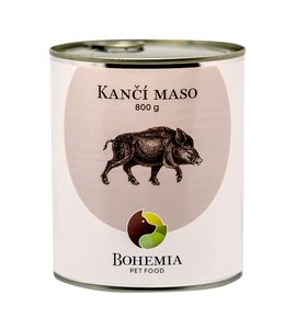 BOHEMIA KANČÍ MASO VE VLASTNÍ ŠŤÁVĚ 800 G - KONZERVY PRO PSY - CHOVATELSKÉ POTŘEBY MALVÍKZOO