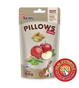 AKINU PILLOWS POLŠTÁŘKY S JABLKEM PRO HLODAVCE 40G - KRMIVO - CHOVATELSKÉ POTŘEBY MALVÍKZOO