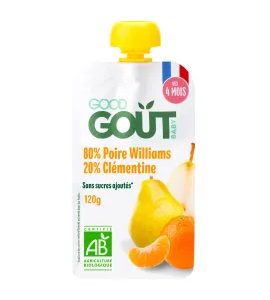 GOOD GOUT BIO HRUŠKA S KLEMENTINKOU (120 G) - KAPSIČKY - KRMENÍ