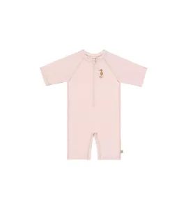 LÄSSIG SPLASH SHORT SLEEVE SUNSUIT SEAHORSE LIGHT PINK - UV OBLEČENÍ - PRO DĚTI