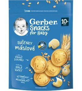 GERBER SNACKS MÁSLOVÉ SUŠENKY 180 G - TYČINKY/SUŠENKY - KRMENÍ