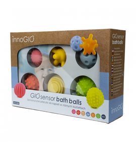 INNOGIO SMYSLOVÉ HRAČKY DO VODY GIOSENSOR BATH BALLS - HRAČKY DO VANE - PRO DĚTI