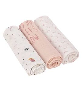 LÄSSIG SWADDLE HEAV. SOFT 80X80 GARD. EXPLO. GIRLS - LÁTKOVÉ PLENY SKLÁDANÉ - PŘEBALOVÁNÍ