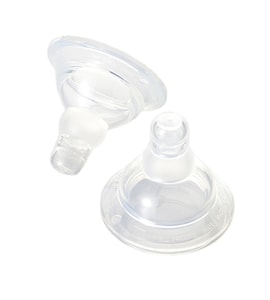 MII™ FEEDING "FLUTTER FLEX MEDIUM FLOW SILICONE NIPPLES" - SAVIČKA STŘEDNÍ PRŮTOK SILIKON 2KS (3-6M) - SAVIČKY A PÍTKA - KRMENÍ