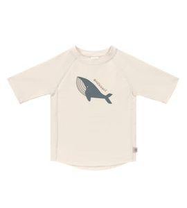 LÄSSIG SPLASH SHORT SLEEVE RASHGUARD WHALE MILKY 25-36M - UV OBLEČENÍ - PRO DĚTI