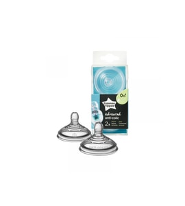 TOMMEE TIPPEE NÁHRADNÍ SAVIČKA ADVANCED ANTI-COLIC SLOW FLOW 2KS 0M+ - SAVIČKY A PÍTKA - KRMENÍ