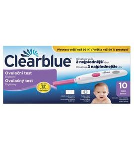 CLEARBLUE DIGITÁLNÍ OVULAČNÍ TEST 10KS - TĚHOTENSKÉ TESTY - PRO MAMINKY