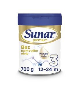 SUNAR PREMIUM 3 MLÉKO BATOLECÍ 700G - KOJENECKÁ MLÉKA - KRMENÍ