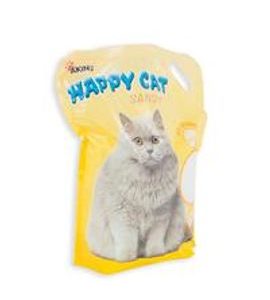 AKINU HAPPY CAT 7,2 L SANDY JEMNÝ - SILIKÁTOVÉ STELIVO PRO KOČKY - CHOVATELSKÉ POTŘEBY MALVÍKZOO