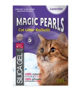 KOČKOLIT MAGIC PEARLS LAVENDER 16L - SILIKÁTOVÉ STELIVO PRO KOČKY - CHOVATELSKÉ POTŘEBY MALVÍKZOO