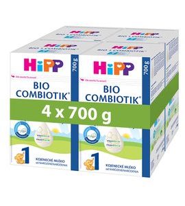 HIPP 4X POČÁTEČNÍ MLÉČNÁ KOJENECKÁ VÝŽIVA HIPP 1 BIO COMBIOTIK 700G - KOJENECKÁ MLÉKA - KRMENÍ