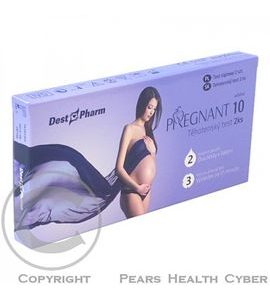 DESTPHARM TĚHOTENSKÝ TEST PREGNANT 10 2KS - TĚHOTENSKÉ TESTY - PRE MAMIČKY