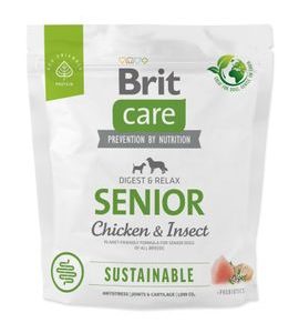 BRIT CARE DOG SUSTAINABLE SENIOR 1 KG - GRANULE PRO PSY - CHOVATELSKÉ POTŘEBY MALVÍKZOO