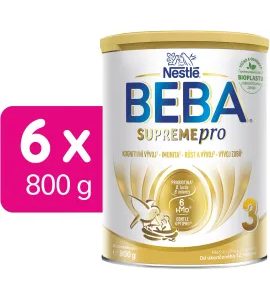 BEBA 6X SUPREMEPRO 3, 6HMO (800G) - KOJENECKÁ MLÉKA - KRMENÍ