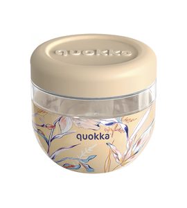 QUOKKA PLASTOVÁ NÁDOBA NA JÍDLO BUBBLE VINTAGE FLORAL 770 ML - USKLADNĚNÍ JÍDLA - KRMENÍ