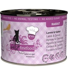 CATZ FINEFOOD KONZERVA CF RAGOUT NO.611 – S JEHNĚČÍM A VELBLOUDÍM MASEM 180 G - KONZERVY PRO KOČKY - CHOVATELSKÉ POTŘEBY MALVÍKZOO