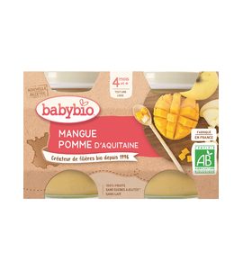 BABYBIO MANGO JABLKO 2X130 G - OVOCE/DEZERTY - KRMENÍ