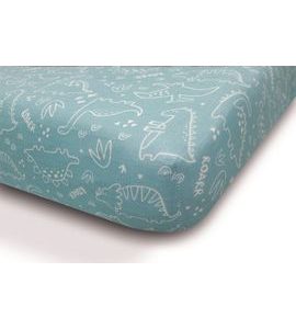 BABYMATEX PROSTĚRADLO MUSLIN DESIGN DINO TYRKYS S GUMOU 60X120 CM - PLACHTY - SPINKÁNÍ