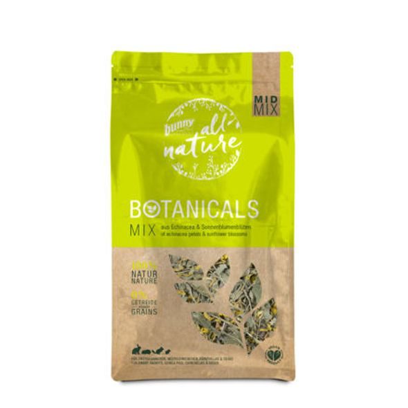 BUNNY NATURE BUNNY BOTANICALS S ECHINACEOU A SLUNEČNICÍ 140 G - KRMIVO - CHOVATELSKÉ POTŘEBY MALVÍKZOO