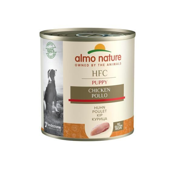 ALMO NATURE HFC NATURAL DOGS KUŘECÍ PRO ŠTĚŇATA 280G VÝHODNÉ BALENÍ 12KS - KONZERVY PRO PSY - CHOVATELSKÉ POTŘEBY MALVÍKZOO