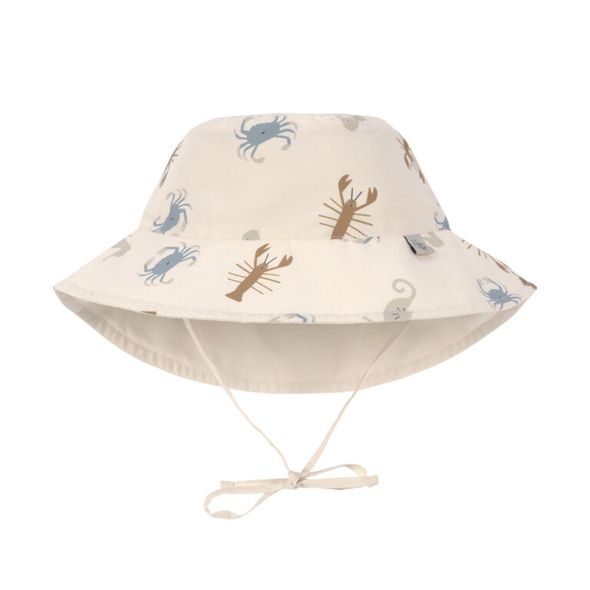 LÄSSIG SPLASH SUN PROTECTION BUCKET HAT SEA ANIMALS MILKY 3-6M - ČEPIČKY A KLOBOUČKY - PRO DĚTI