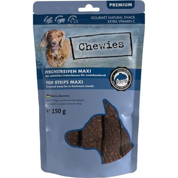 CHEWIES 100% RYBÍ MASO MAXI 150 G - SUŠENÉ PAMLSKY PRO PSY - CHOVATELSKÉ POTŘEBY MALVÍKZOO