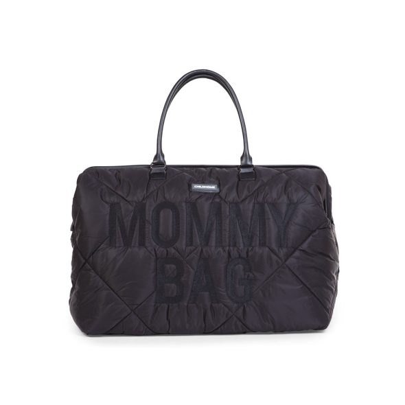 CHILDHOME PŘEBALOVACÍ TAŠKA MOMMY BAG PUFFERED BLACK - PŘEBALOVACÍ TAŠKY - KOČÁRKY A PŘÍSLUŠENSTVÍ