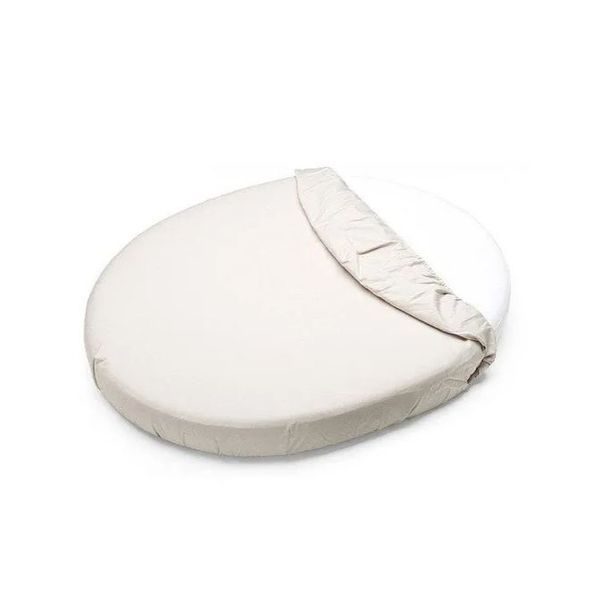 PETITE&MARS NAPÍNACÍ PROSTĚRADLO NEPROMOKAVÉ DO OVÁLNÉ POSTÝLKY SOFT DREAM OVAL 84X50 WHITE - PROSTĚRADLA - SPINKÁNÍ