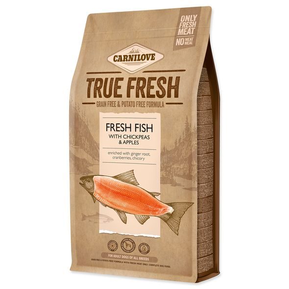 CARNILOVE TRUE FRESH FISH ADULT SMALL BREED 4KG - GRANULE PRO PSY - CHOVATELSKÉ POTŘEBY MALVÍKZOO