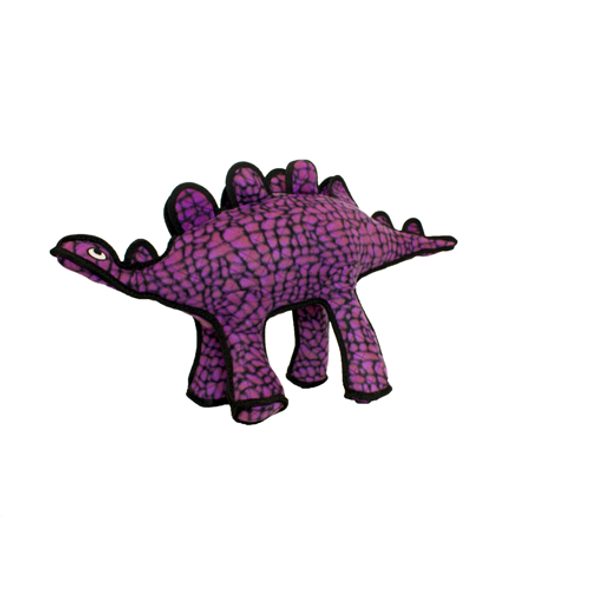 TUFFY DINOSAUR STEGOSAURUS - FIALOVÝ - ODOLNÉ HRAČKY PRO PSY - CHOVATELSKÉ POTŘEBY MALVÍKZOO