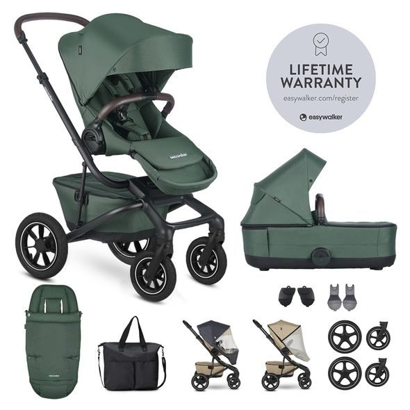 EASYWALKER JIMMEY AIR SET XXL PINE GREEN S PŘÍSLUŠENSTVÍM - KOMBINACE S PŘÍSLUŠENSTVÍM - KOČÁRKY A PŘÍSLUŠENSTVÍ