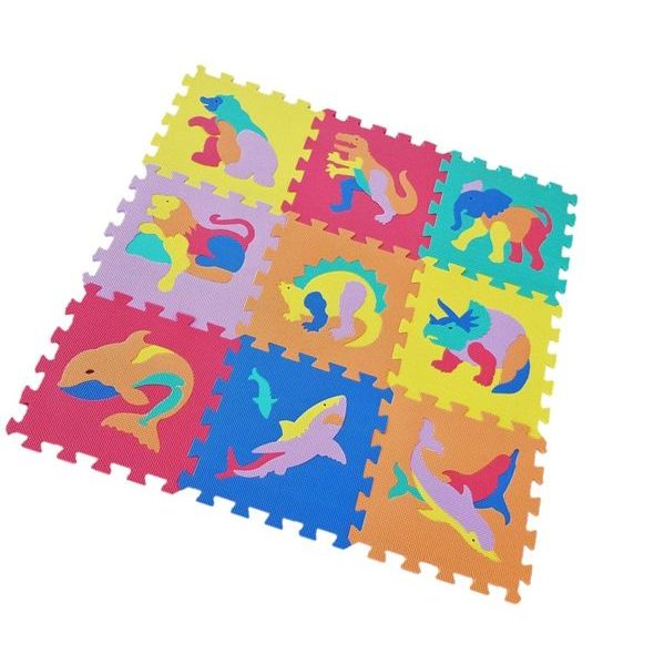 ALLTOYS PĚNOVÉ PUZZLE ZVÍŘÁTKA 9 KS - PUZZLE - PRO DĚTI