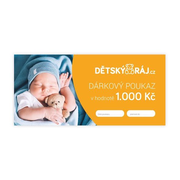 DÁRKOVÝ POUKAZ 1.000 KČ - PRO MAMINKY - SEZÓNNÍ KATEGORIE