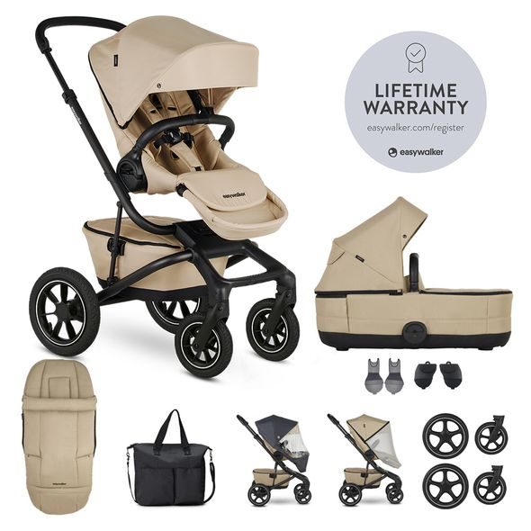 EASYWALKER JIMMEY AIR SET XXL SAND TAUPE S PŘÍSLUŠENSTVÍM - KOMBINACE S PŘÍSLUŠENSTVÍM - KOČÍKY A PRÍSLUŠENSTVO