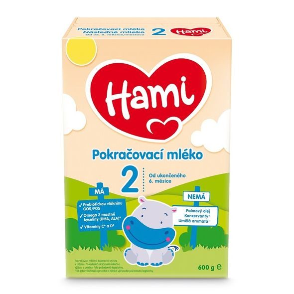 HAMI 2 POKRAČOVACÍ MLÉKO 600G - KOJENECKÁ MLÉKA - KRMENÍ