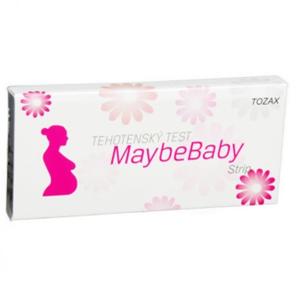 MAYBE BABY TĚHOTENSKÝ TEST STRIP 2V1 - TĚHOTENSKÉ TESTY - PRO MAMINKY