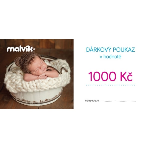 ELEKTRONICKÝ DÁRKOVÝ POUKAZ 1.000 KČ - DÁRKOVÉ POUKAZY - PRE MAMIČKY