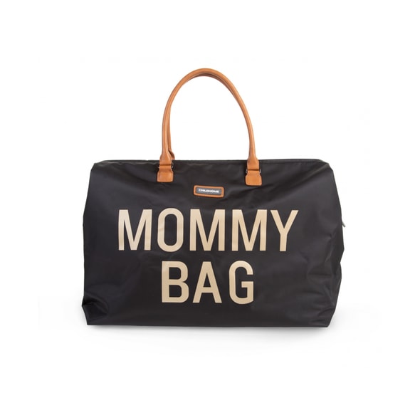 CHILDHOME PŘEBALOVACÍ TAŠKA MOMMY BAG BIG BLACK GOLD - PŘEBALOVACÍ TAŠKY - KOČÁRKY A PŘÍSLUŠENSTVÍ