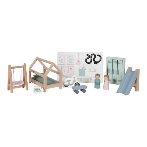 LITTLE DUTCH DOLLHOUSE PLAY SET DĚTSKÝ POKOJ 12KS - DOMEČKY A FIGURKY - PRO DĚTI