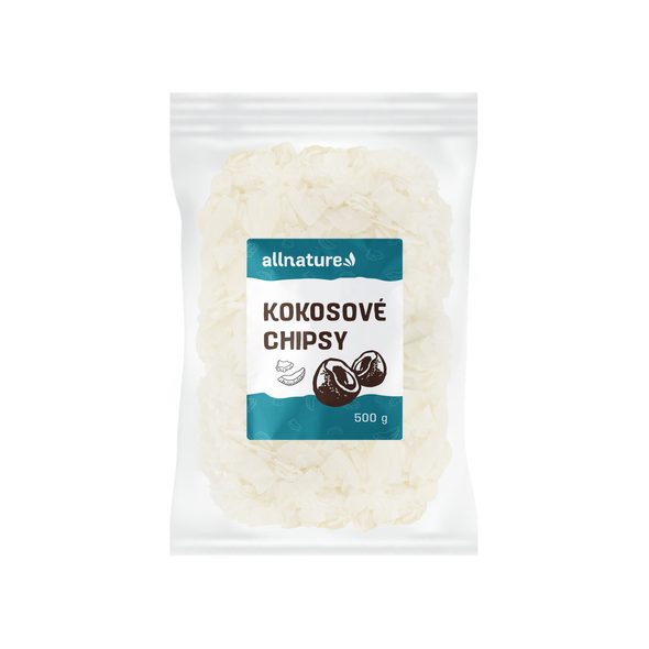 ALLNATURE KOKOSOVÉ CHIPSY 500 G - SLADKÉ ZOBÁNÍ - PRO MAMINKY